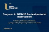 Progress in GTR#13 fire test protocol improvement