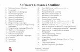 Software Lesson 2 Outline - CS 1313 010 Spring 2014