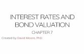BOND VALUATION INTEREST RATES AND