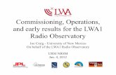 Commissioning, Operations, and early results for the LWA1 Radio