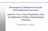 Emergency Medicine Faculty Development Seminar