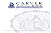 Admission Application Packet - Carver Bible College