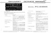 PC-ESOOS SHARP SERVICE MANUAL