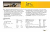 Specalog for Cat 420 XE Backhoe Loader AEHQ8244-01
