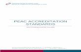 peac accREDITATION StandardS