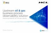 Upstream oil & gas business process observability solution