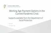 Working Age Payment Options in the Current Pandemic Crisis