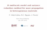 A multiscale model and variance reduction method for wave ...