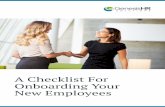 A Checklist For Onboarding Your New Employees