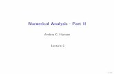 Numerical Analysis - Part II - DAMTP