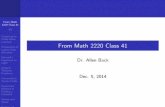 From Math 2220 Class 41