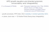 KPZ growth equation and directed polymers universality and ...