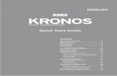 KRONOS Quick Start Guide - Korg