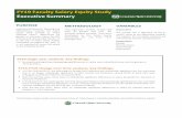 FY17 Faculty Salary Equity Analysis - Executive Summary