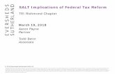 SALT Implications of Federal Tax Reform
