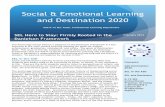 Social & Emotional Learning and Destination 2020