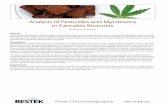 Analysis of Pesticides and Mycotoxins in Cannabis Brownies