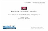 PHARMACY TECHNICIAN PROGRAM 2018-2019 Program Booklet