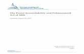 The Postal Accountability and Enhancement Act of 2006