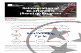 Reintegration of Ex-offenders (Reentry) Program