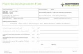 Plant Hazard Assessment Form - Northern Hire Group