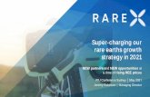 Super-charging our rare earths growth strategy in 2021