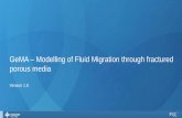 GeMA Modelling of Fluid Migration through fractured porous ...