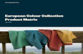European Colour Collection Product Matrix