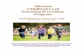Missouri Childhood Lead Poisoning Prevention Program