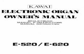 KAWAI ELECTRONIC ORGAN OWNER'S MANUAL