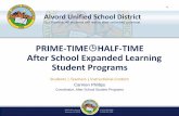 PRIME-TIME HALF-TIME After School Expanded Learning ...