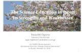 The Science Education in Japan Its Strengths and Weaknesses