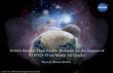NASA Satellite Data Enable Research on the Impact of COVID ...