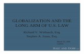 GLOBALIZATION AND THE LONG ARM OF U.S. LAW