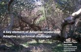 A key element of Adaptive Leadership Adaptive vs technical ...