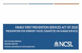FAMILY FIRST PREVENTION SERVICES ACT OF 2018