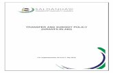 TRANSFER AND SUBSIDY POLICY (GRANTS-IN-AID)