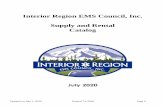 Interior Region EMS Council, Inc. Supply and Rental Catalog
