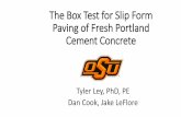 The Box Test for Slip Form Paving of Fresh Portland Cement ...