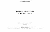 Ross Mabey - poems