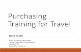 Purchasing Training for Travel