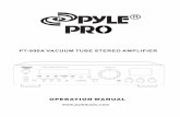 PT-990A VACUUM TUBE STEREO AMPLIFIER - Pyle Audio