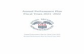 Annual Performance Plan Fiscal Years 2021 2022