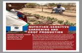 NUTRITION-SENSITIVE GARDENING AND CROP PRODUCTION