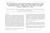 Evaluation of testicular cytotoxicity and genotoxicity of ...
