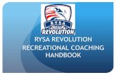 RYSA REVOLUTION RECREATIONAL COACHING HANDBOOK
