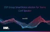 DSP Group SmartVoice solution for Teams Conf Speaker