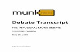 Munk Debate Transcript