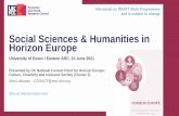 Social Sciences & Humanities in Horizon Europe