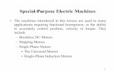 Special-Purpose Electric Machines - Engineering